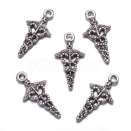 Tibetan Style Alloy Pendants TIBEP-N009-060AS-NR-1
