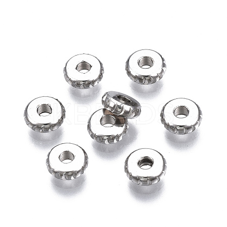 Tarnish Resistant 201 Stainless Steel Spacer Beads X-STAS-S117-013-1
