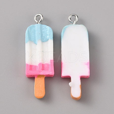 Three Color Opaque Resin Pendants RESI-TAC0010-66D-1