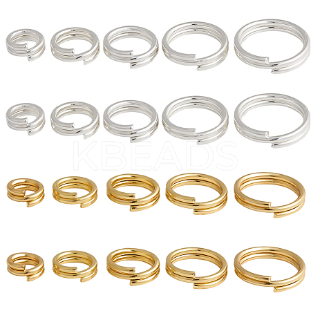 100Pcs Brass Split Rings FIND-HY0005-04A-1