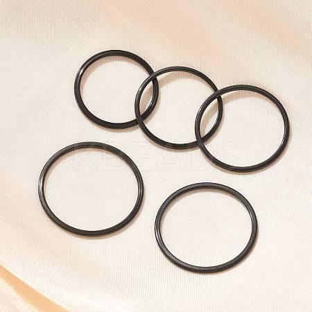 304 Stainless Steel Plain Band Rings STAS-I160-F-EB-1