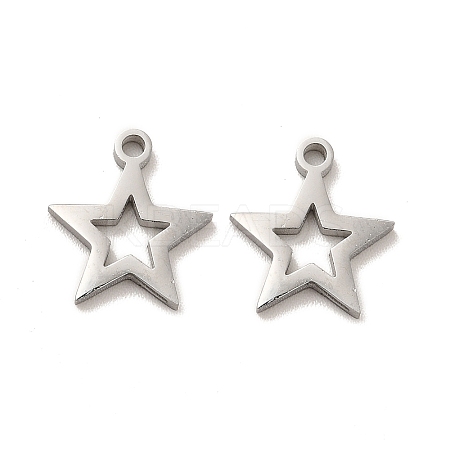 Non-Tarnish 304 Stainless Steel Charms X-STAS-M089-57P-1