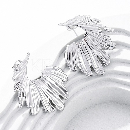 304 Stainless Steel Stud Earrings for Women EJEW-K306-11P-1
