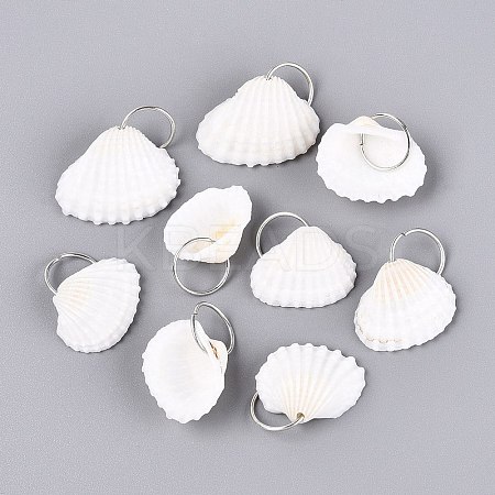 Natural Shell Pendants SHEL-Q028-03-1