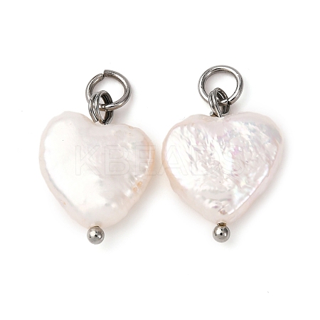 Natural Keshi Pearl Pendants PALLOY-JF04207-02-1