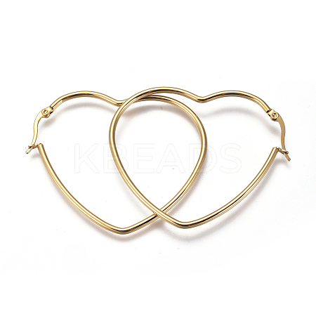 201 Stainless Steel Hoop Earrings LS-EJEW-A052-12B-1