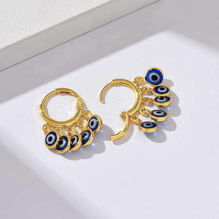 Fashionable Evil Eye Brass Chandelier Earrings NL2443-2-1