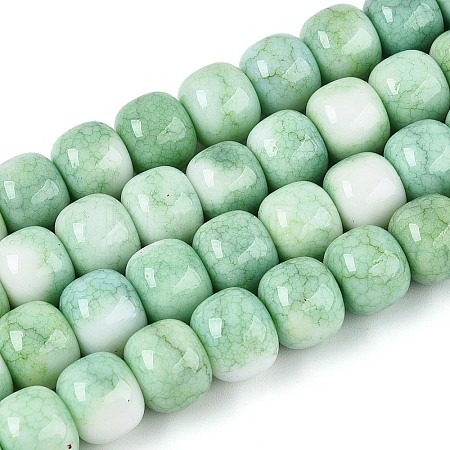 Ombre Effect Dyed Glass Beads Strands GLAA-N067-01A-18-1