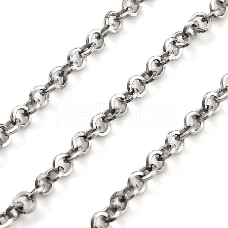 Vacuum Plating 304 Stainless Steel Rolo Chains CHS-H026-08A-P-1