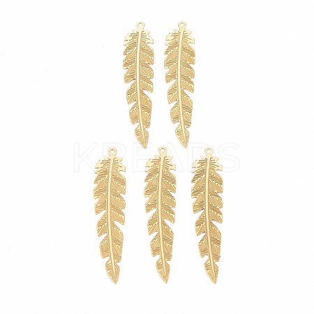 Rack Plating 304 Stainless Steel Filigree Pendants X-STAS-T057-36G-1