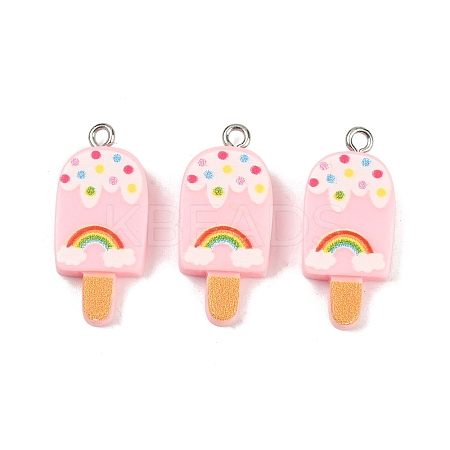 Printed Opaque Resin Pendants RESI-T055-01D-1