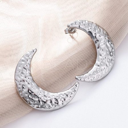 304 Stainless Steel Stud Earrings for Women EJEW-K306-14P-1
