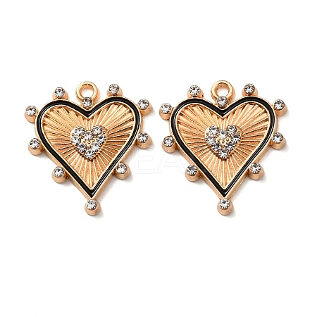Alloy Enamel Pendants FIND-K030-17G-G-1