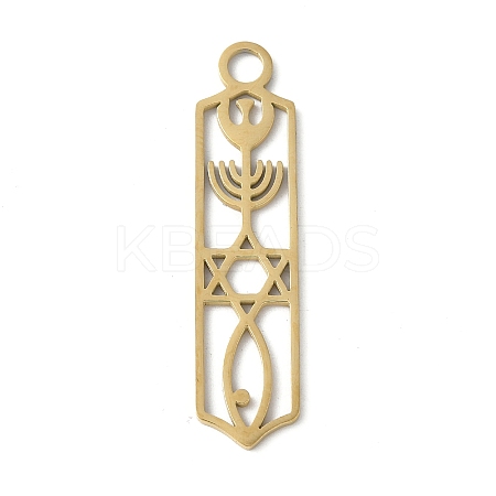 304 Stainless Steel Pendants LS-STAS-E501-09G-1