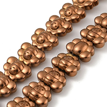 Electroplated Synthetic Non-magnetic Hematite Beads Strands G-Z032-D02-05G-1