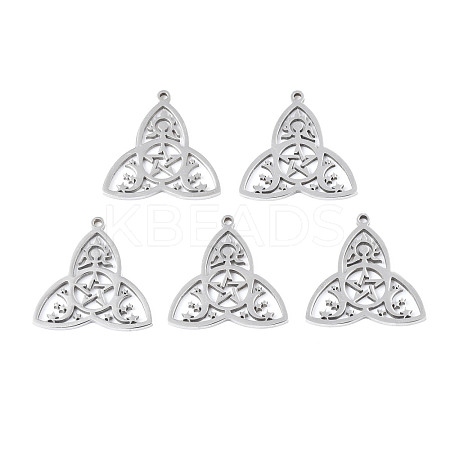 Non-Tarnish 201 Stainless Steel Pendants STAS-N098-046P-1