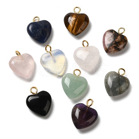 Natural & Synthetic Mixed Gemstone Pendants G-E603-01G-1
