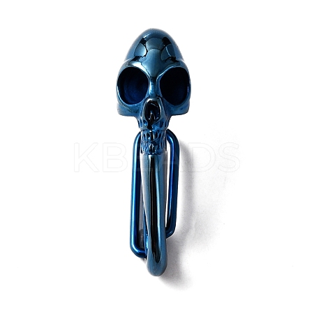 Halloween Theme 304 Stainless Steel Keychain Clasps STAS-WH0029-46B-1