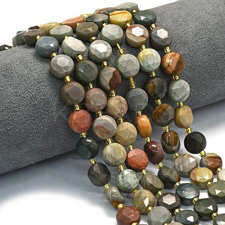 Natural Ocean Jasper Beads Strands G-C116-A137-01-1