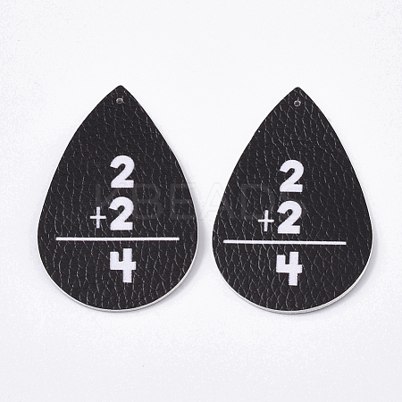 PU Leather Big Pendants FIND-R072-10-B01-1