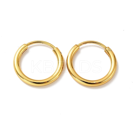 PVD Vacuum Plating 201 Stainless Steel Huggie Hoop Earrings LS-STAS-H164-03G-1