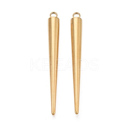 304 Stainless Steel Pendants STAS-T075-22F-G-1