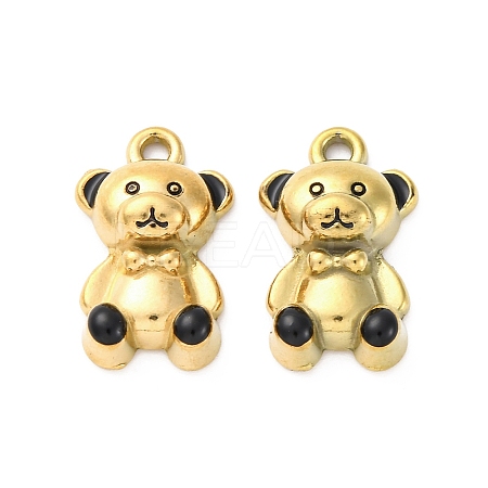 304 Stainless Steel Enamel Pendants STAS-B085-35G-02-1