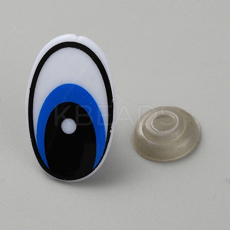 Oval Plastic Safety Craft Eye DIY-WH0581-25E-1
