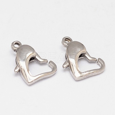 Tarnish Resistant 304 Stainless Steel Lobster Claw Clasps LS-STAS-D069-04-1