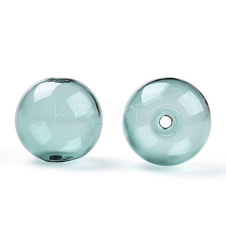 Transparent Blow High Borosilicate Glass Globe Beads LS-GLAA-T003-09E-1