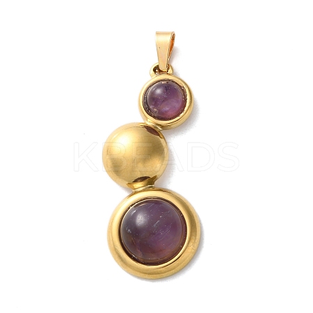 Natural Amethyst Pendants STAS-C120-12G-05-1