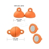 12 Sets 12 Colors Spray Painted Alloy Magnetic Clasps PALLOY-CJ0002-30-2