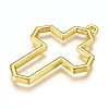 Halloween Zinc Alloy Open Back Bezel Pendants PALLOY-X0037-66G-2