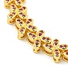 Rack Plating Brass Pave Cubic Zirconia Butterfly Link Bracelets for Women BJEW-B110-05G-02-2