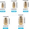 Brass Grooved Bullet Shape Weights Fishing Sinkers KK-FH0001-40G-2