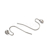 304 Stainless Steel Earring Hooks STAS-P237-14P-2