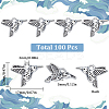 100PCS Tibetan Style Alloy Hummingbird Charms Pendants TIBEP-SC0002-63-2