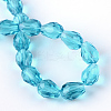 Transparent Glass Bead Strands X-GLAA-R024-6x8mm-11-3