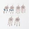 Alloy Glass Pearl Dangle Earrings EJEW-JE02097-1