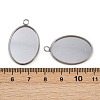 Tarnish Resistant 304 Stainless Steel Pendant Cabochon Settings STAS-G075-21P-01-3