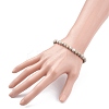 6mm Round Natural Maifanite/Maifan Stone Beads Stretch Bracelet BJEW-JB07088-03-3