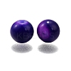 (Defective Closeout Sale: Uneven Painted)Baking Paint Glass Round Beads DGLA-XCP0001-24-2