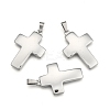 Tarnish Resistant Cross 304 Stainless Steel Surface Pendants STAS-D146-03-2