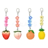 Fruit Resin Pendant Decoration HJEW-JM01554-1