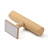 Linen T-Bar Bracelet Display Stands X-BDIS-WH0003-04B-2