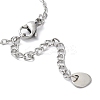 Tarnish Resistant 201 Stainless Steel Link Bracelets with Cable Chains BJEW-P297-01P-C-3