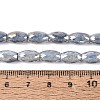 Anti-Tarnish Electroplate Glass Beads Strands EGLA-Q130-02A-01-4