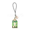 12Pcs 6 Style Japanese Style Enamel Omamori Blessing Decoration Phone Charms Strap HJEW-PH01770-2