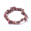 Natural Rhodochrosite Beads Stretch Bracelets BJEW-JB04152-04-1