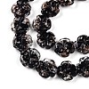 Luminous Handmade Gold Foil Glass Beads Strands FOIL-N029-01I-4